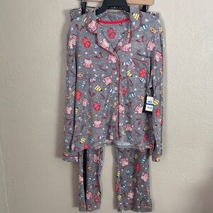 Cuddl Duds Women’s Super Soft 2 Piece Pajama Set Winter Holiday Christmas XL